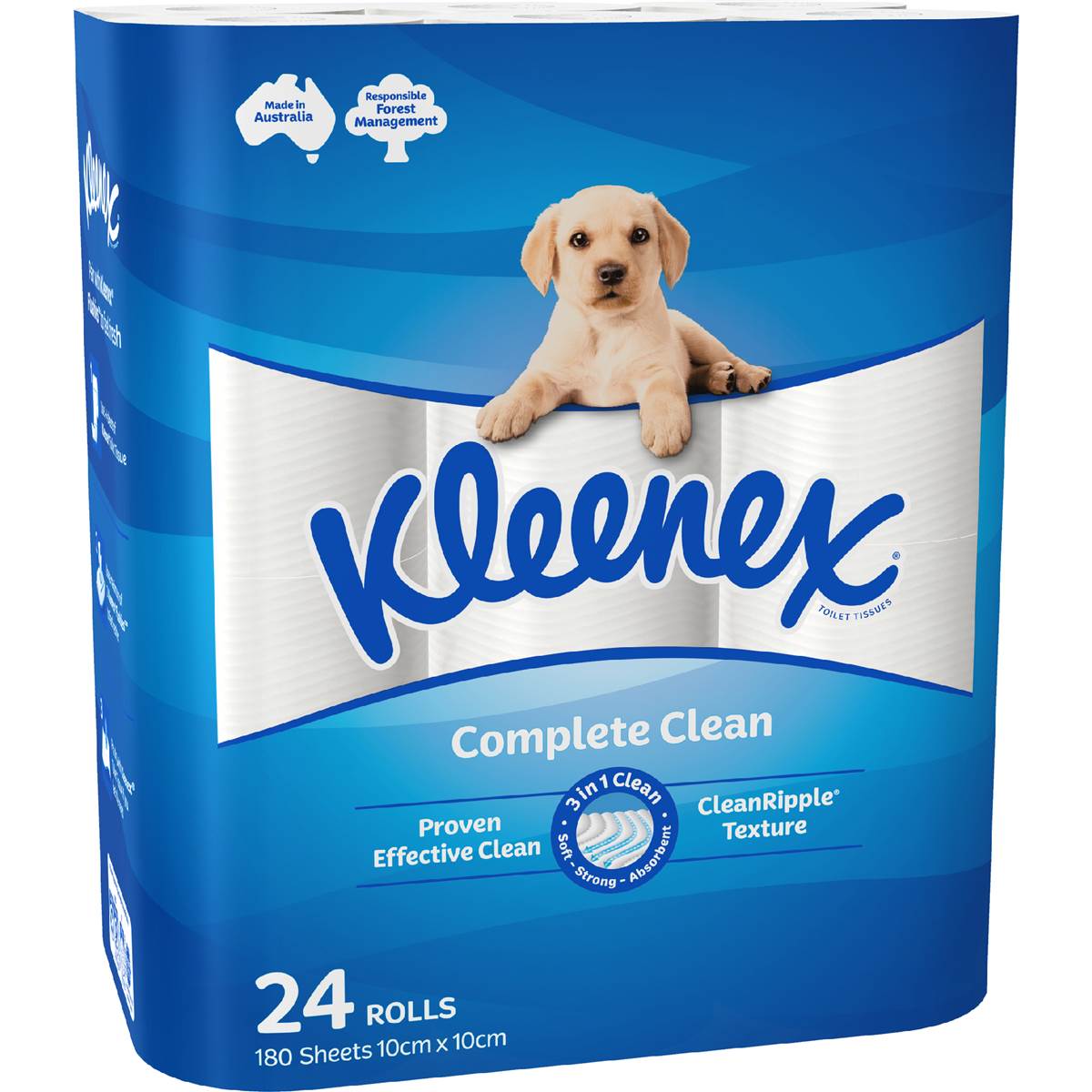 Kleenex Complete Clean Toilet Paper 24 Pack
