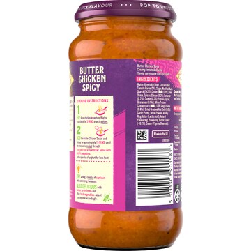 Patak's Spicy Butter Chicken Simmer Sauce 450g