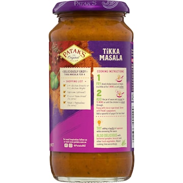 Patak's Tikka Masala Simmer Sauce 450g