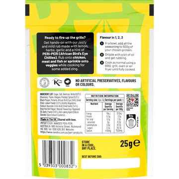 Nando's Lemon & Herb Rub Spice Seasoning 25g