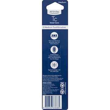 All Smiles Toothbrush Medium 2 pack