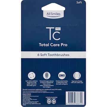 All Smiles Total Care Toothbrush Soft 6 pack