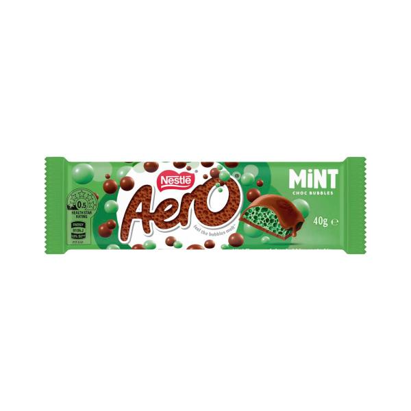 AERO PEPPERMINT MILK CHOCOLATE BAR 40 GRAM