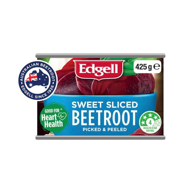 EDGELL AUSTRALIAN GROWN SWEET SLICED BEETROOT 425G