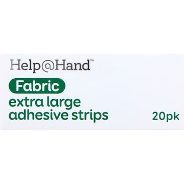 Help@Hand Fabric Extra Large Adhesive Strips 20 pack