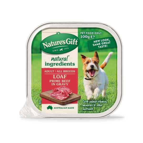 Adult All Breeds Wet Dog Food Loaf Prime Beef in Gravy