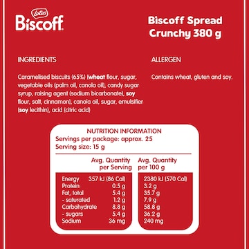 Lotus Biscoff Spread Crunchy 380g