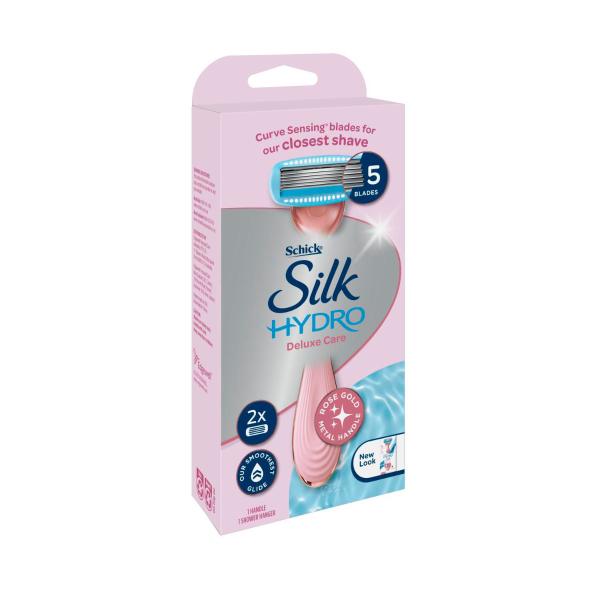 SCHICK SILK HYDRO DELUXE CARE RAZOR KIT + 2 REFILL BLADES 1EACH