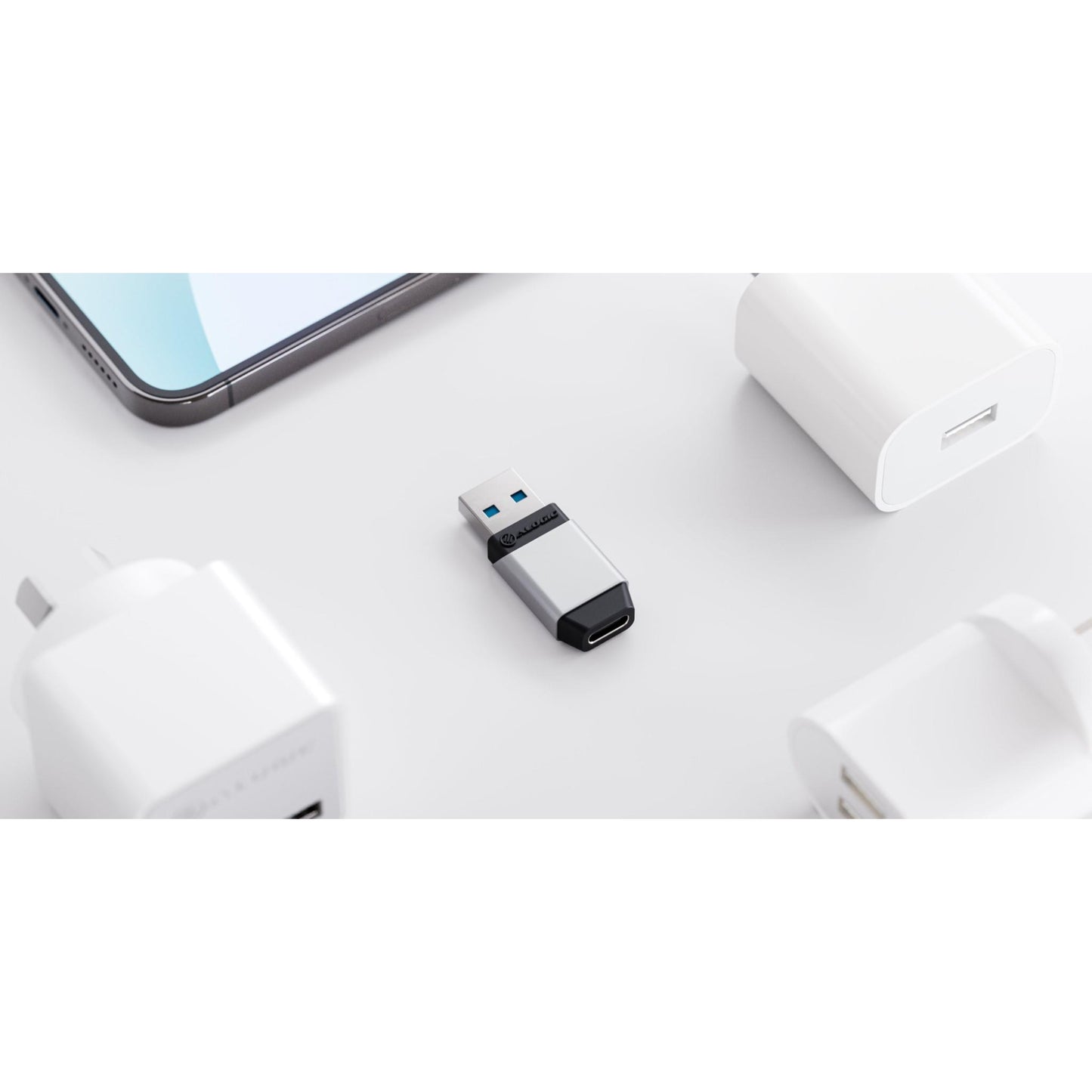 ALOGIC Ultra Mini USB-A to USB-C Adapter (Space Grey)