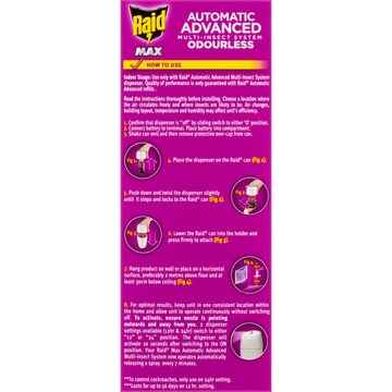 Raid Max Pest Advanced Multi-Insect Automatic Repellent System 185g