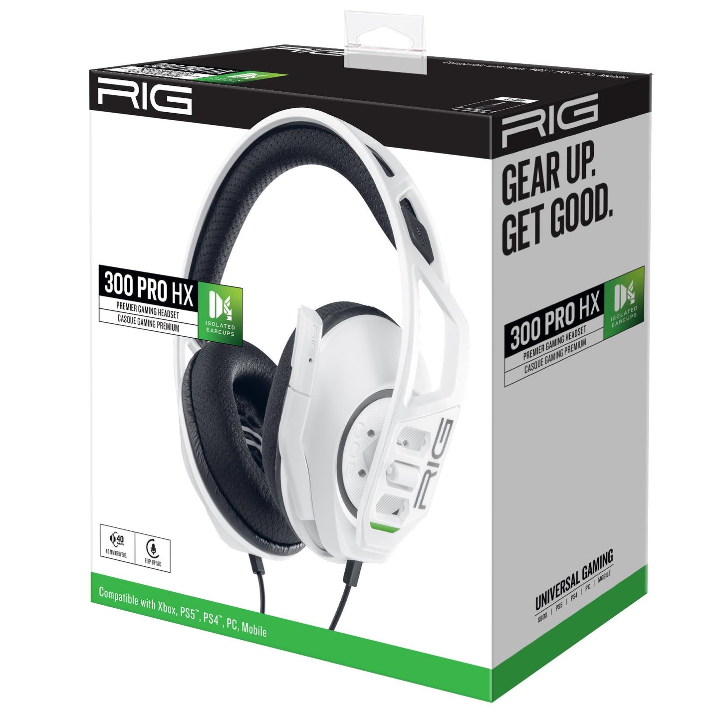 RIG 300 Pro HX Gaming Headset for Xbox Series X|S (White)