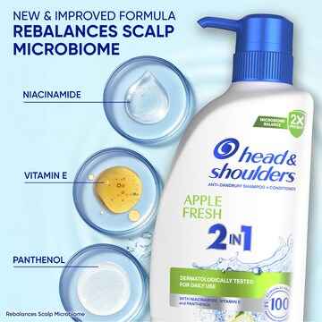 Head & Shoulders 2-in-1 Shampoo & Conditioner Apple Fresh 750mL