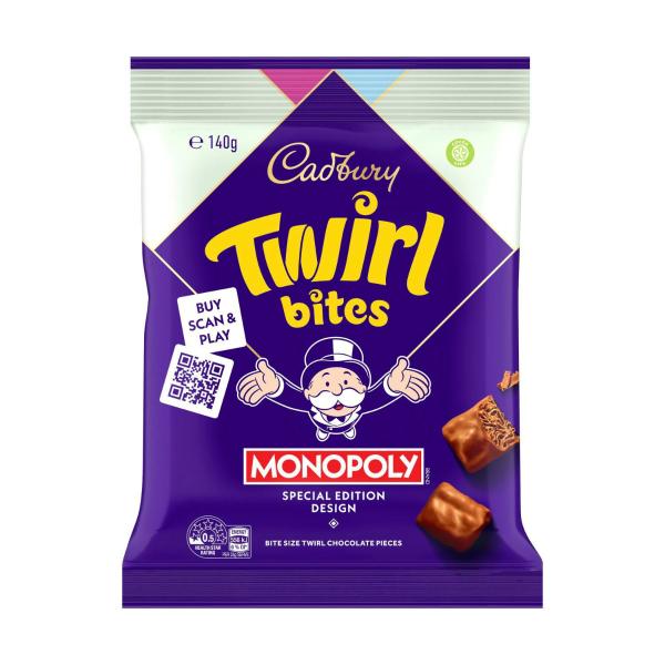 CADBURY TWIRL CHOCOLATE BITES 140G