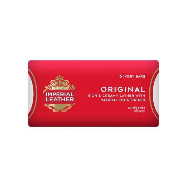 IMPERIAL LEATHER TOILET SOAP 6PK 600G