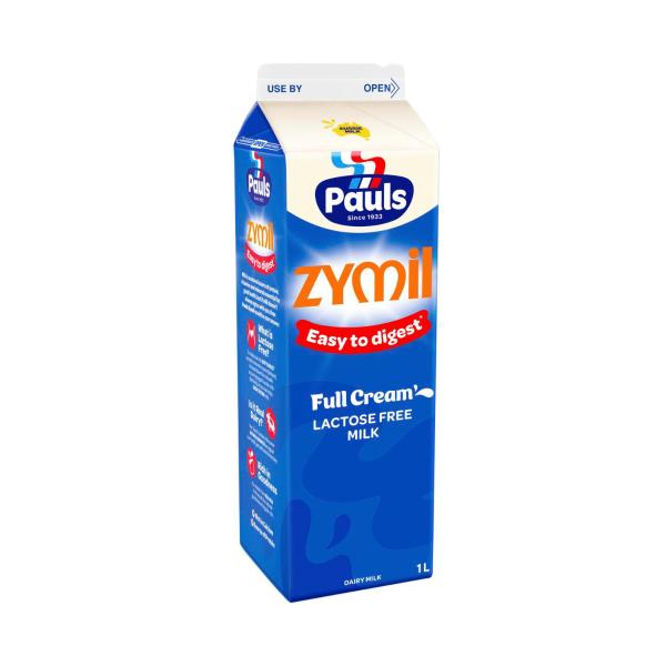 PAULS ZYMIL LACTOSE FREE FULL CREAM MILK 1L