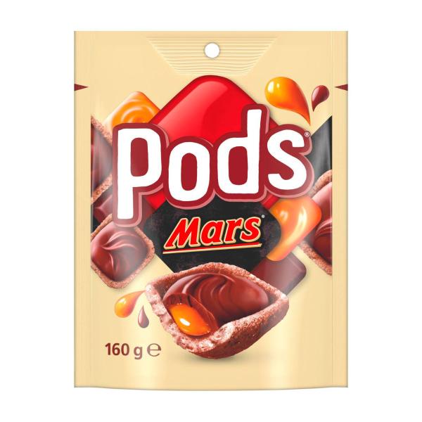 PODS MARS CHOCOLATE SNACK & SHARE PARTY BAG 160G