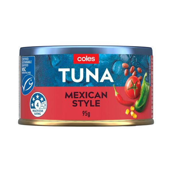 COLES TUNA MEXICAN STYLE 95G