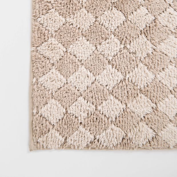 Diamond Bath Runner - Natural