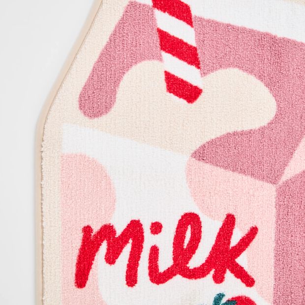 Kids Strawberry Milk Bath Mat