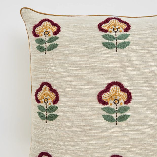 Leah Embroidered Cushion