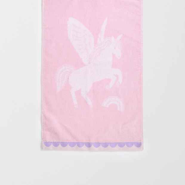 Kids Unicorn Australian Cotton Hand Towel - Pale Lilac