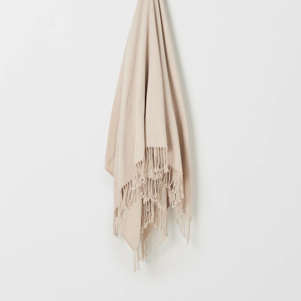 Issy Chenille Throw - Moonbeam