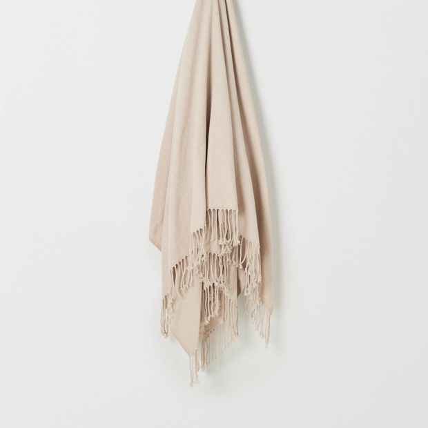 Issy Chenille Throw - Moonbeam