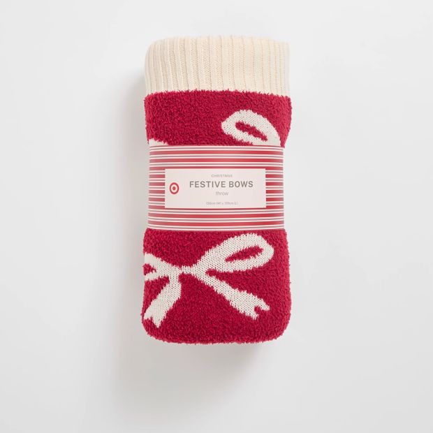 Christmas Bow Throw