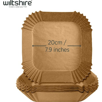 Wiltshire Air Fryer Liners 20cm Square 50 pack