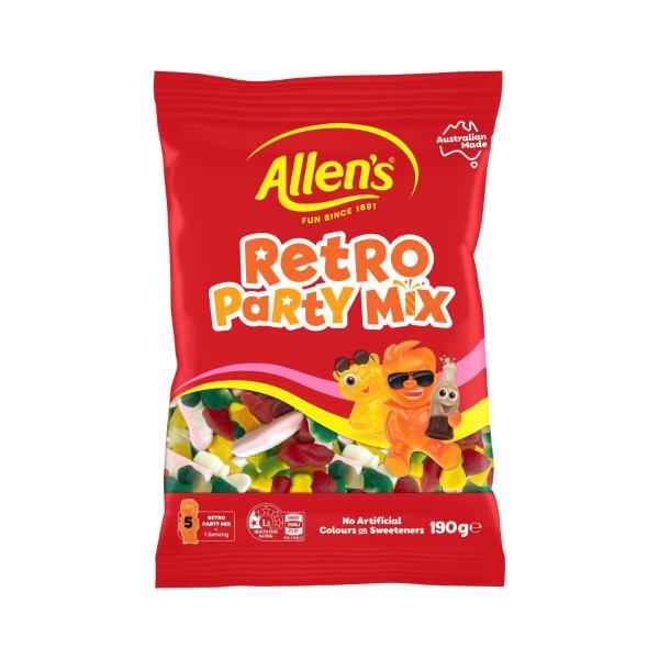 Lollies Retro Party Mix Lolly Bag