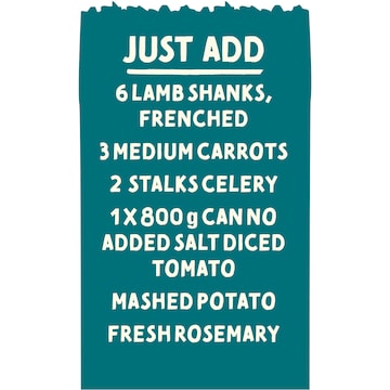McCormick Slow Cooker Garlic & Herb Lamb Shanks Recipe Base 40g