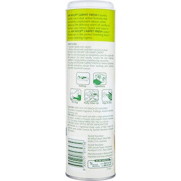 Air Wick Country Vanilla Carpet Deodoriser & Freshener 500g