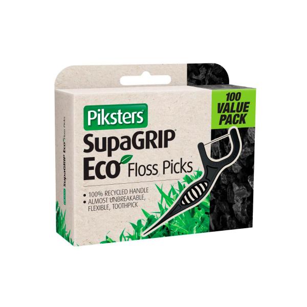 PIKSTERS SUPAGRIP ECO FLOSS PICKS 100 PACK