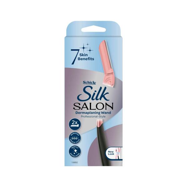 SCHICK SILK SALON DERMAPLANING WAND KIT +2 REFILL BLADES 1EACH