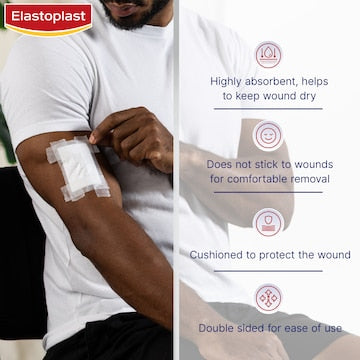 Elastoplast Non Stick Wound Pad Dressings 5 pack