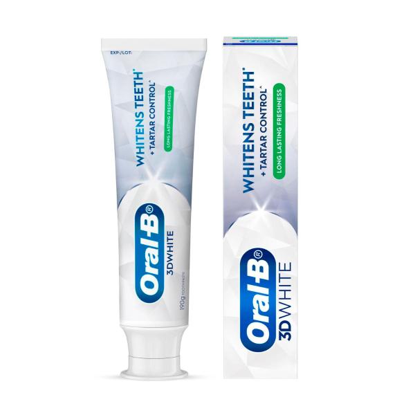 ORAL B 3DWHITE LONG LASTING FRESHNESS WHITENING TOOTHPASTE 190G
