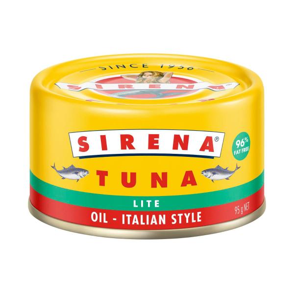 SIRENA LITE TUNA IN OIL ITALIAN STYLE :.:95 GRAM