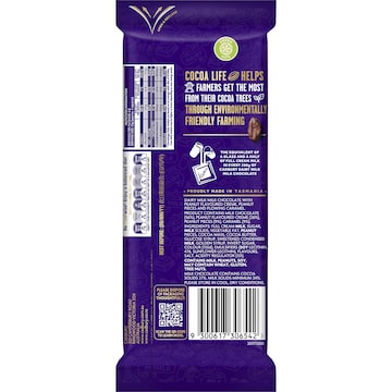 Cadbury Dairy Milk Slices Peanut Caramel Chocolate Block 170g