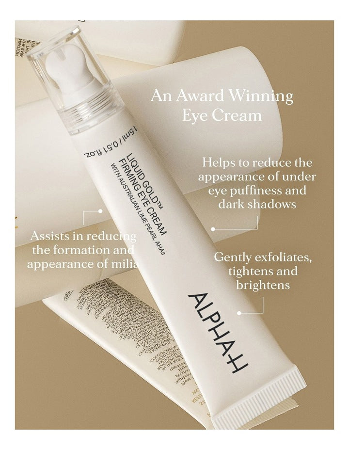 Liquid Gold Firming Eye Cream with Lime Pearl AHAs