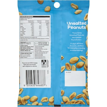 Woolworths Peanuts Unsalted 375g