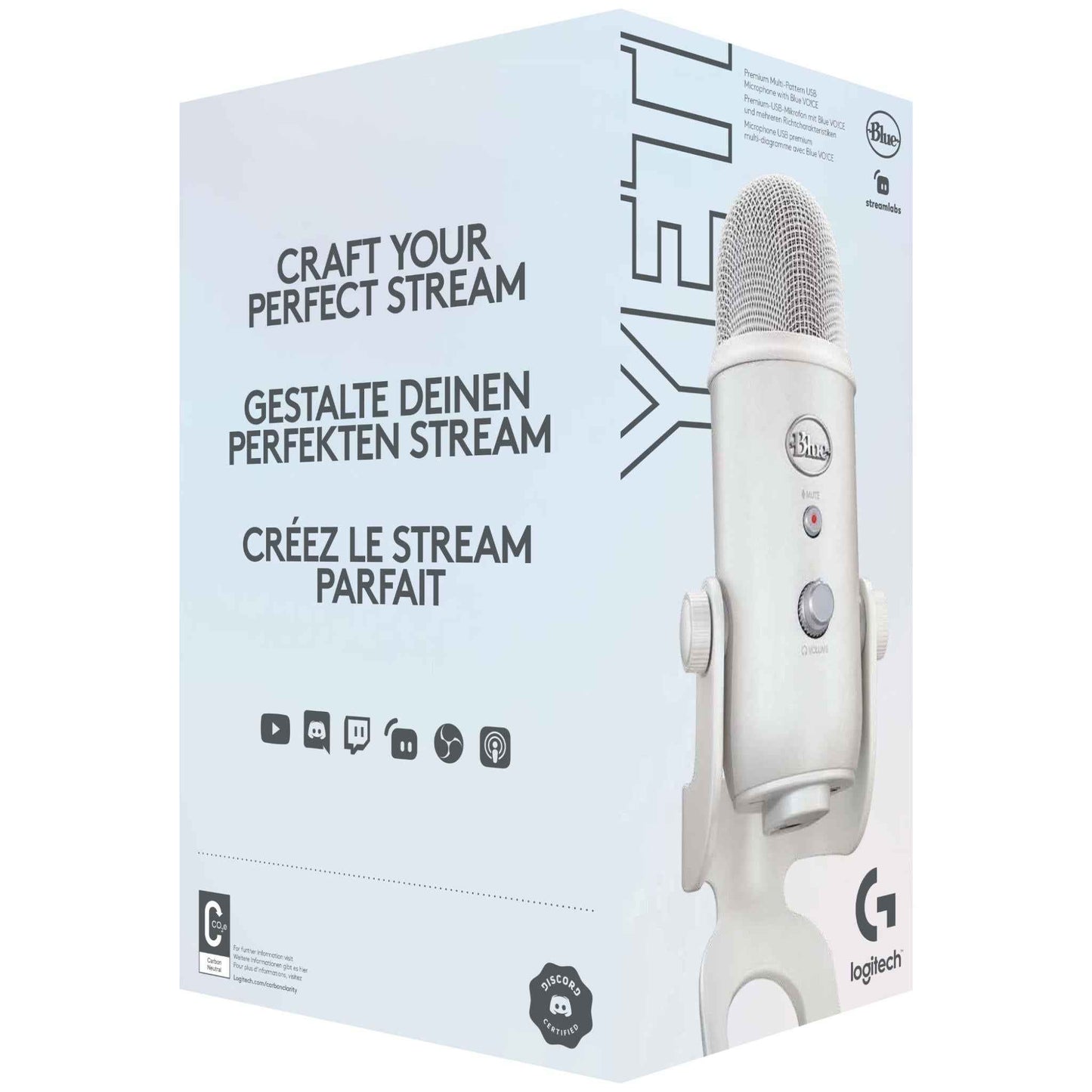 Blue Yeti USB Streaming Microphone (Off White)