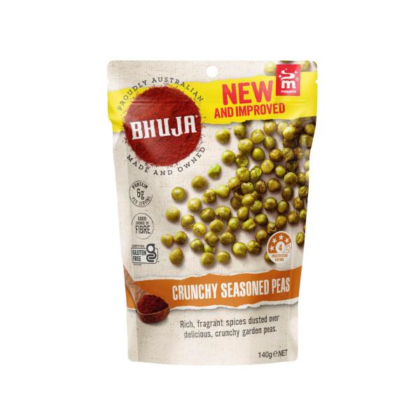 BHUJA CRUNCHY SEASONED PEAS 140G