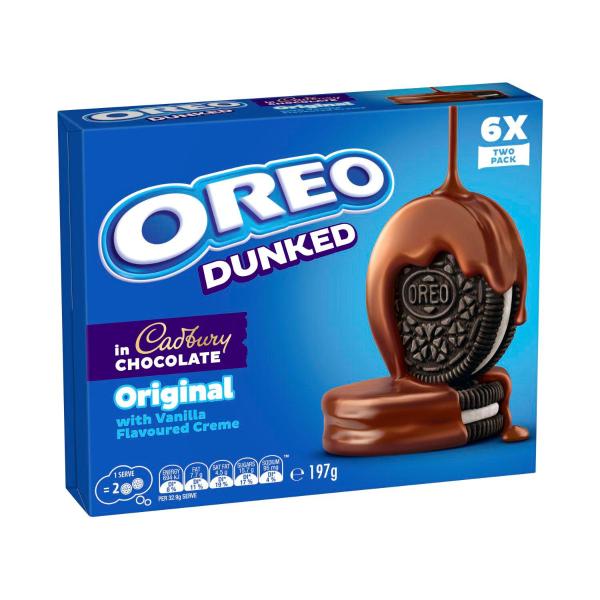 OREO ORIGINAL DUNKED CADBURY COOKIES:.:197 GRAM