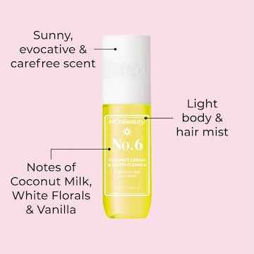 MCoBeauty Fragrance Mist No.6 Coconut Cream & White Florals 90mL