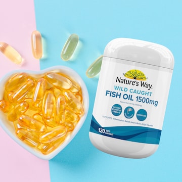 Nature's Way Wild Caught Fish Oil 1500mg Soft Capsules 120 pack