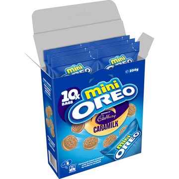 Oreo Mini Cookies Cadbury Caramilk Bags 10 pack 204g