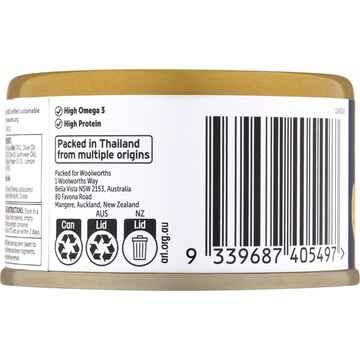 Woolworths Yellowfin Tuna Chunks Olive Oil With Lemon Pepper 95g