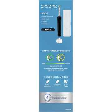 Oral-B Vitality Pro Deep Electric Toothbrush & Travel Case Black each