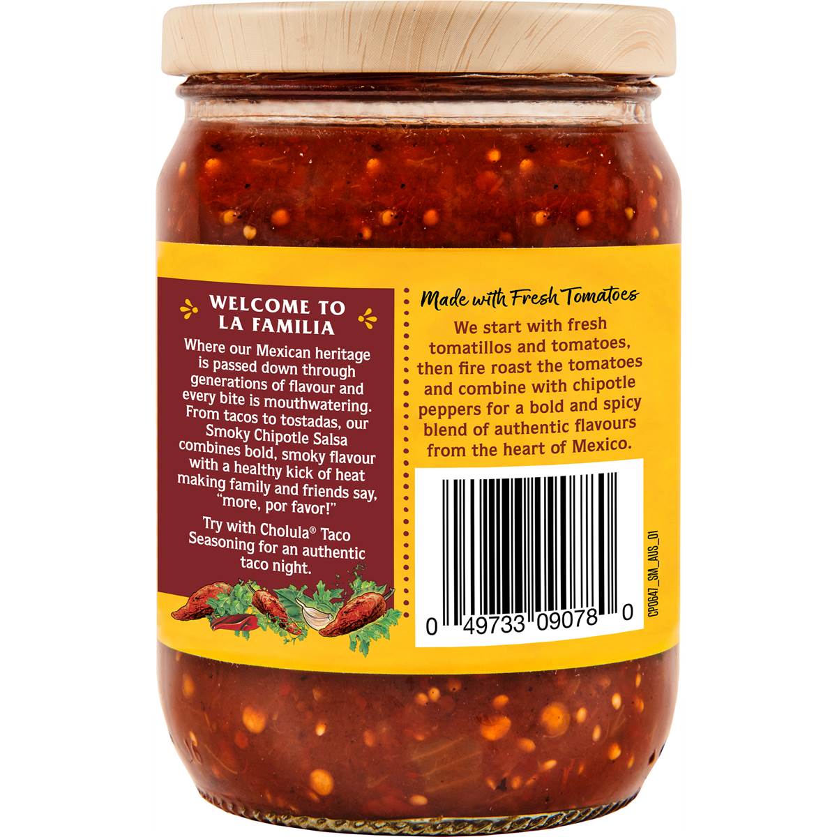 Cholula Salsa Smoky Chipotle 340g