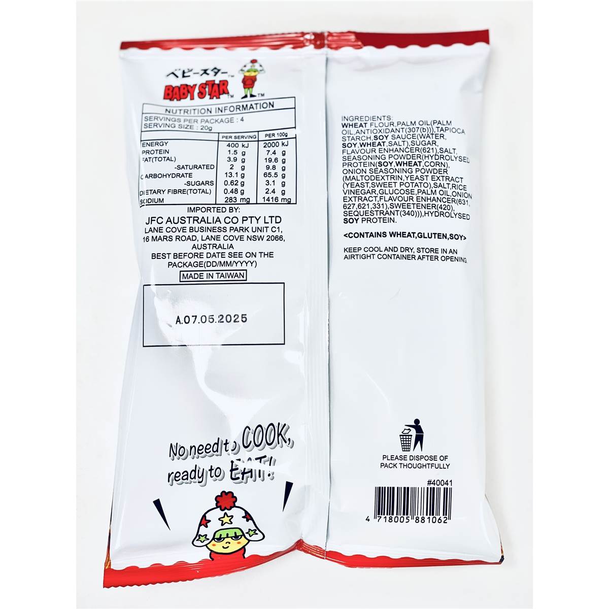 Baby Star Wide Ramen Snack Original 75g